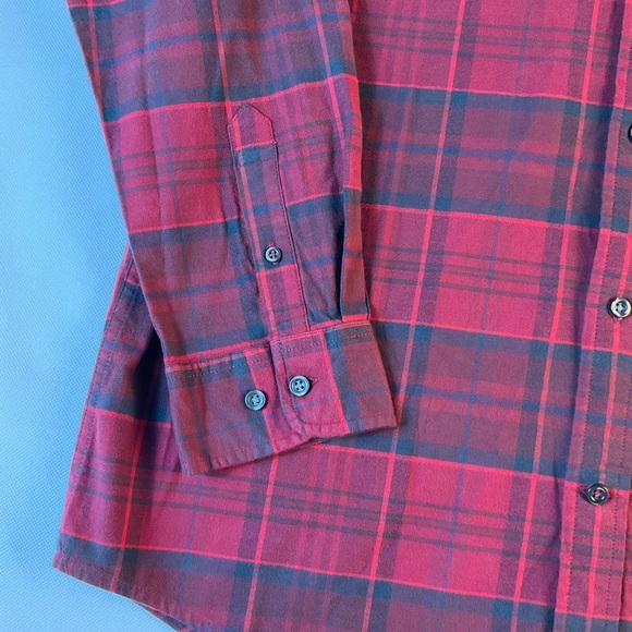 Tommy Hilfiger Men’s Brushed Twill Gingham Button Down Shirt Rouge XL MSRP $74 - Picture 3 of 10